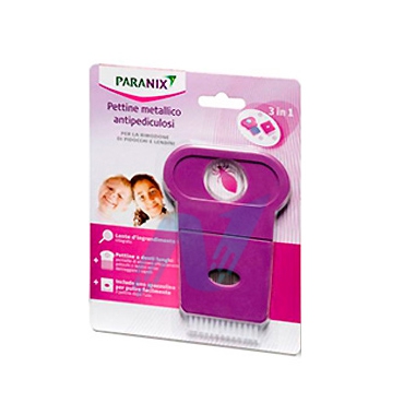 Paranix Linea Anti-Pediculosi Paranix Pettine 3 in 1 con Lente d'Ingrandimento