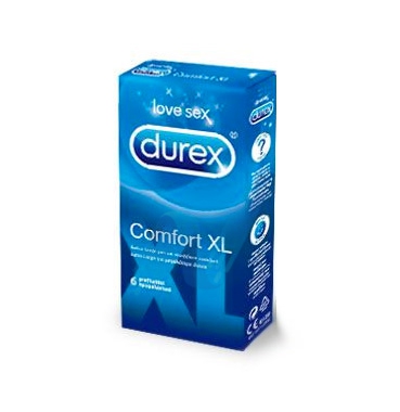 Durex Linea Classic Profilattici Comfort XL Confezione con 6 Profilattici Extra