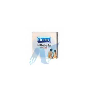 Durex Linea Classica Settebello Cassico Condom Confezione con 3 Profilattici