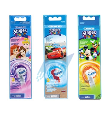 Oral-B Testine di Ricambio Kids Power 3