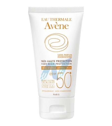 Avene Linea Solare Pelli Intolleranti SPF50+ Crema Minerale Filtri Fisici 50 ml