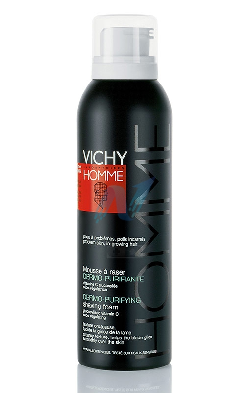 Vichy Mousse Schiuma da Barba Anti-Irritazioni Uomo 200 ml
