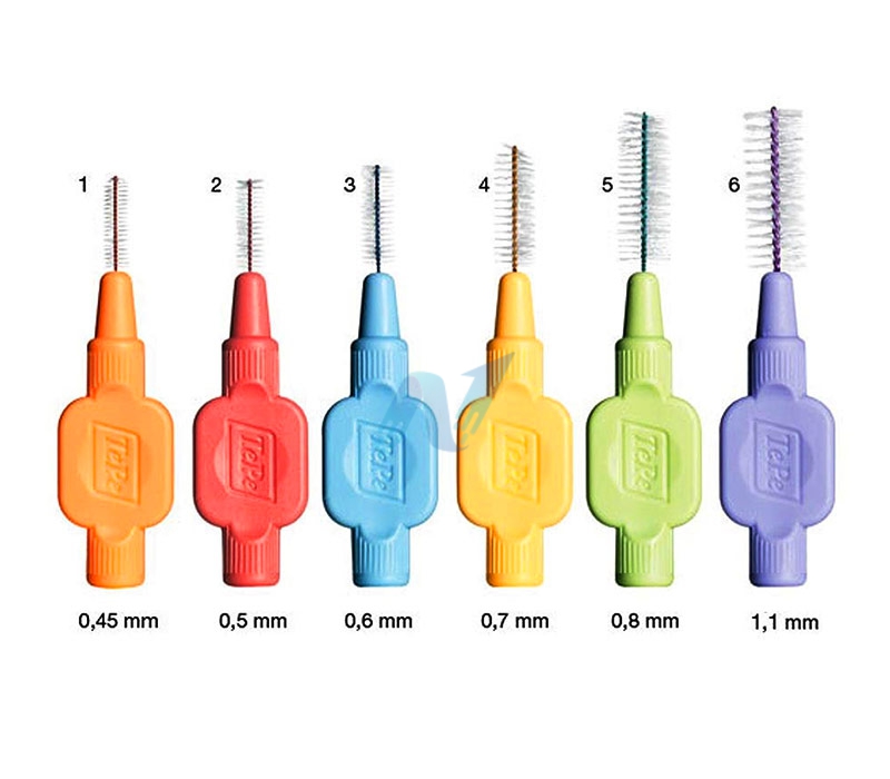 TePe Linea Cura Dentale 6 Scovolini Interdentali Extra Soft Arancio 0,45 mm