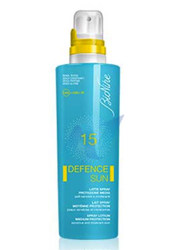 BioNike Linea Defence Sun SPF15 Latte Spray Corpo Pelli Sensibili 200 ml