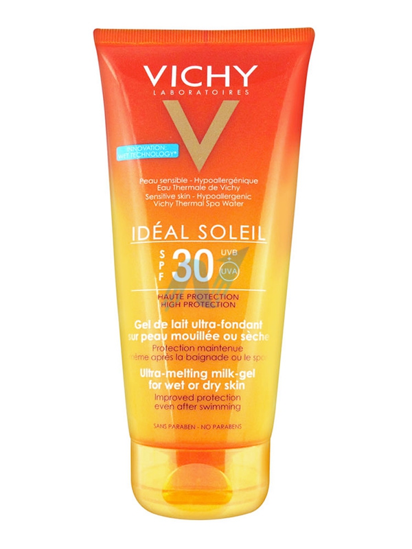 Vichy Linea Ideal Soleil SPF30 Gel-Latte Ultra-fondente Bagnato/Asciutto 200 ml