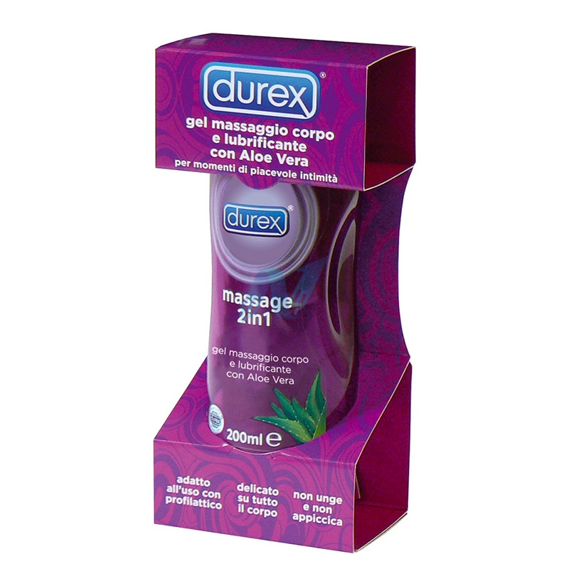 Durex Gel Massage 2 in 1 con Aloe Vera 200 ml