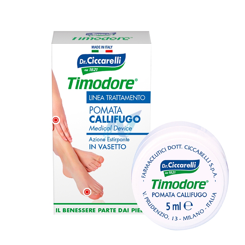 Dottor Ciccarelli Linea Timodore Piedi Callifugo Pomata in Vasetto 5 ml