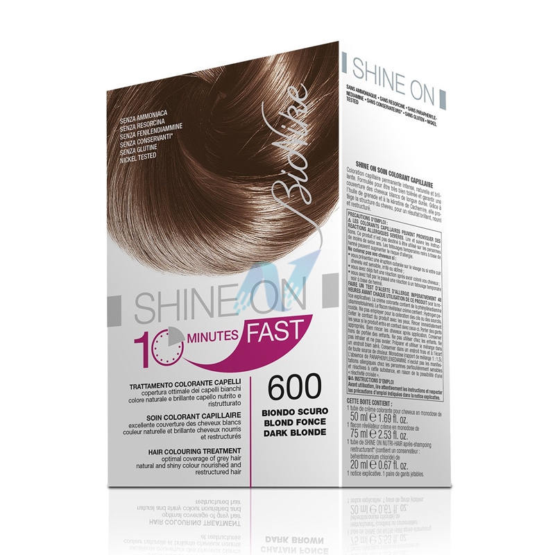 Bionike Tinta Capelli Shine ON Fast 10 Minuti 600 Biondo Scuro