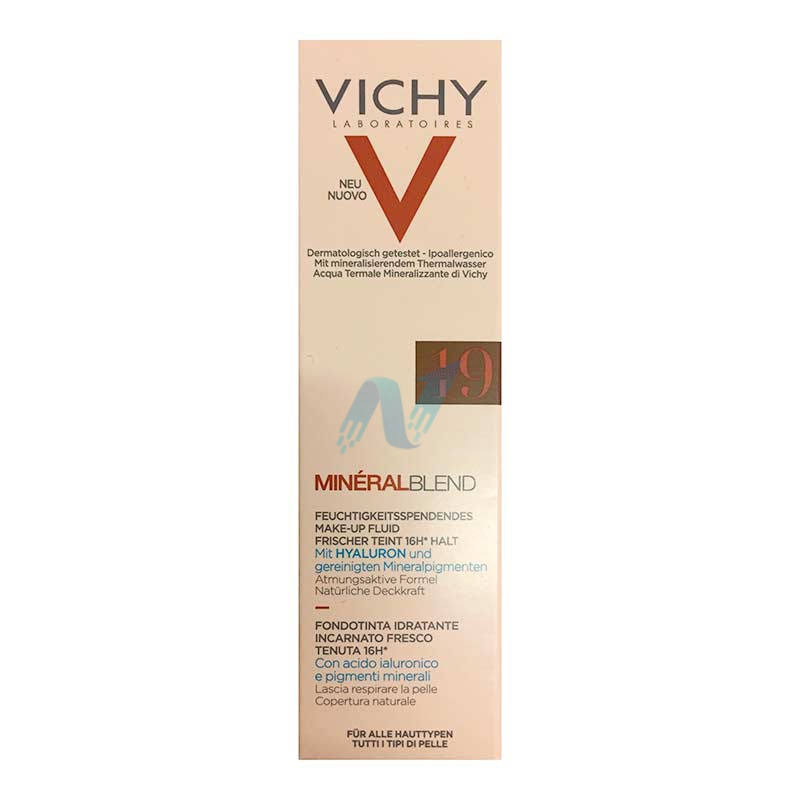 Vichy Make-up Mineralblend Fondotinta Idratante Fluido 30 ml 03 Gypsum