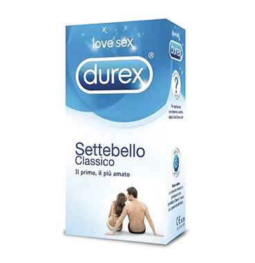 Durex Settebello Classico Condom Confezione con 12 Profilattici
