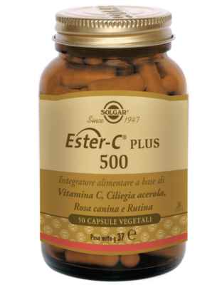 Solgar Linea Vitamine Minerali Ester C Plus 500 Integratore 50 Capsule